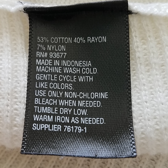 Worthington Small Tall Open Off-White Cardigan - Picture 6 of 7